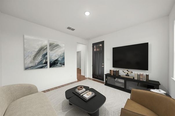 Interior, Living room, Recessed Lighting
