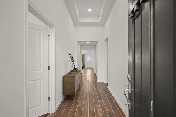 Interior, Recessed Lighting, Wood Texture Flooring