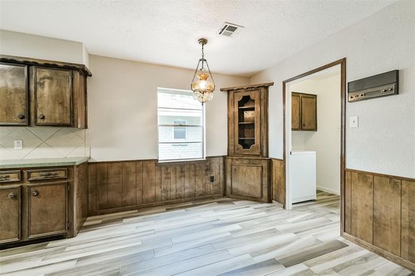Interior, Pendant Lights, Washer, Wood Texture Flooring