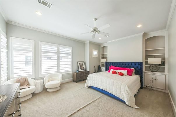 Bedroom, Interior, Recessed Lighting