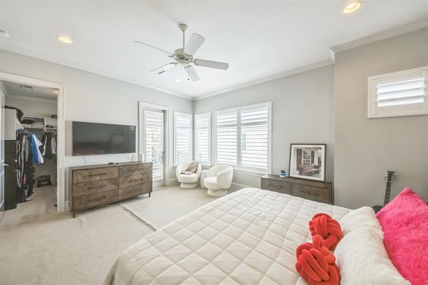 Bedroom, Interior, Recessed Lighting