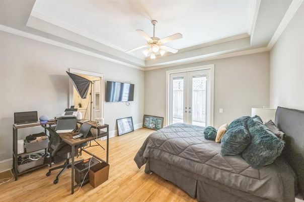 Bedroom, Home Office, Interior, Wood Texture Flooring