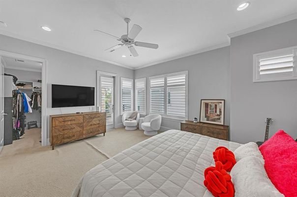 Bedroom, Interior, Recessed Lighting
