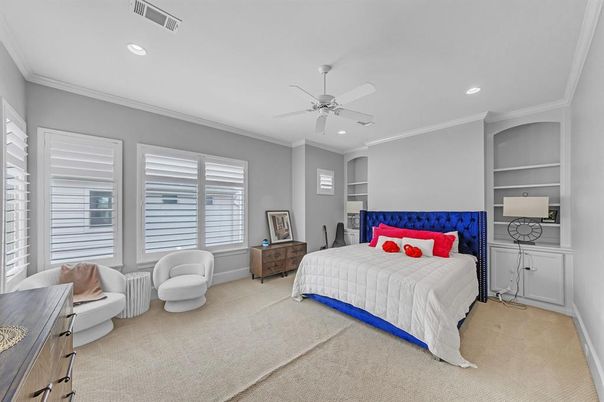 Bedroom, Interior, Recessed Lighting