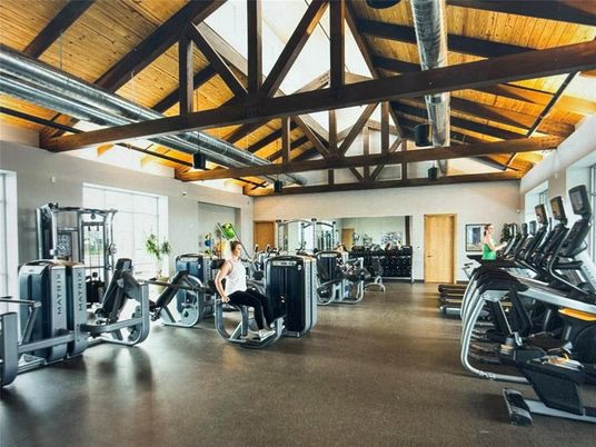 Fitness Equipment, Gym, Interior, Wooden Beams, Wooden Ceilings