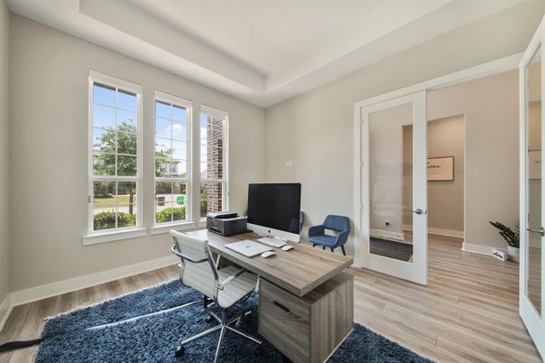 Home Office, Interior, Wood Texture Flooring