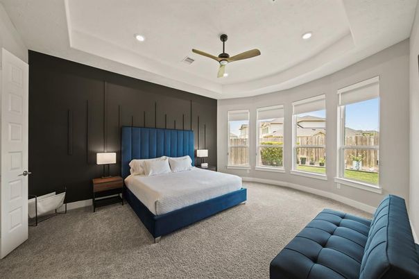 Bedroom, Interior, Recessed Lighting