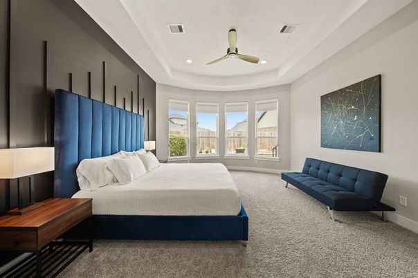 Bedroom, Interior, Recessed Lighting