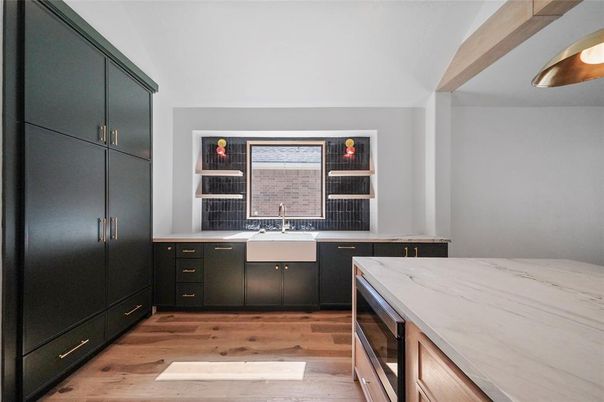 Interior, Kitchen, Wood Texture Flooring