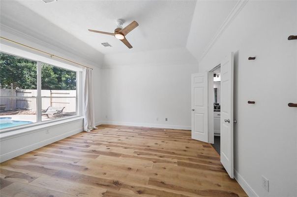 Empty room, Interior, Wood Texture Flooring