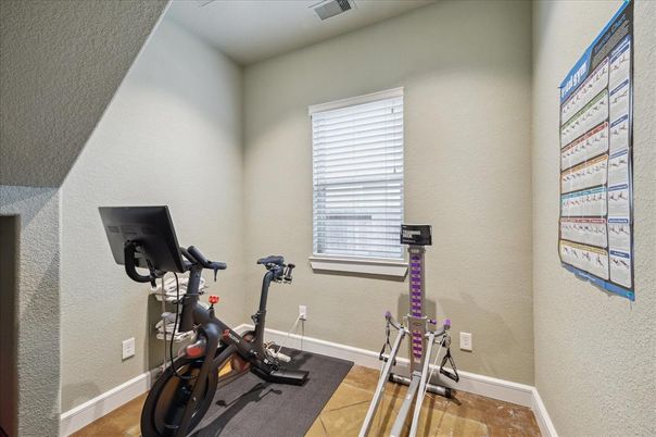 Fitness Equipment, Interior, Wood Texture Flooring