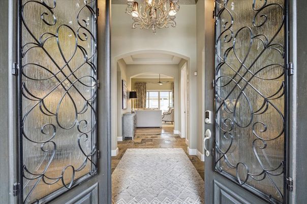 Chandelier, Interior, Wood Texture Flooring