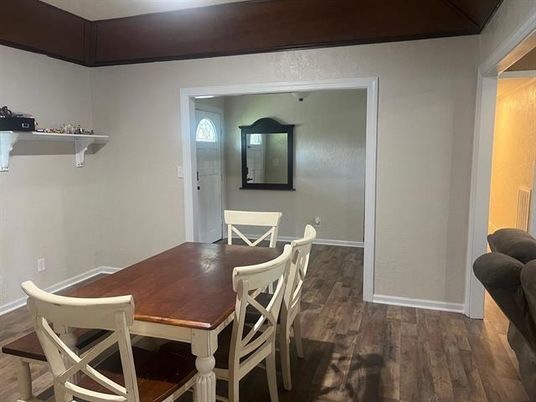 Dining room, Interior, Wood Texture Flooring