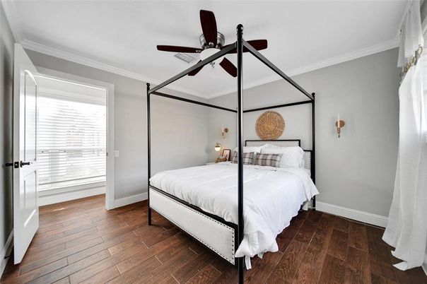Bedroom, Interior, Wood Texture Flooring