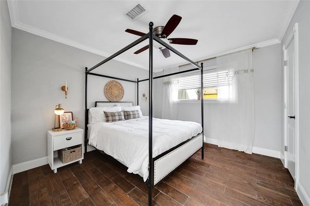 Bedroom, Interior, Wood Texture Flooring