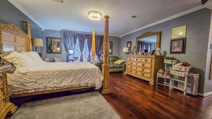 Bedroom, Interior, Wood Texture Flooring