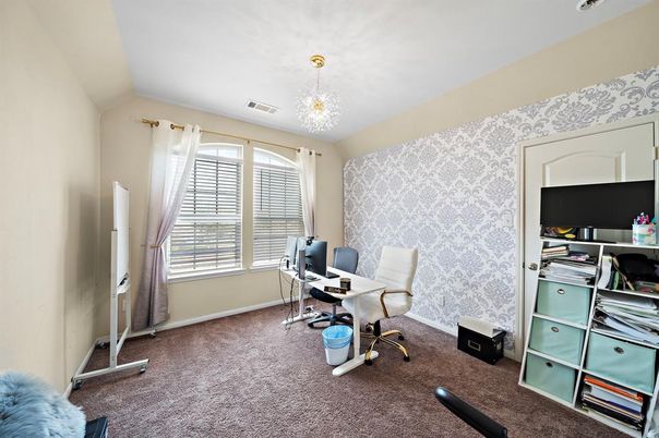Chandelier, Home Office, Interior
