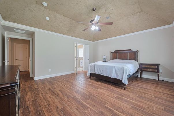 Bedroom, Interior, Wood Texture Flooring