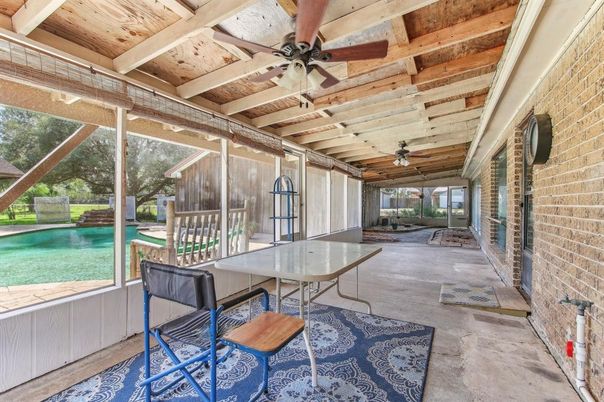Interior, Pool, Stone Walls, Wooden Beams, Wooden Ceilings