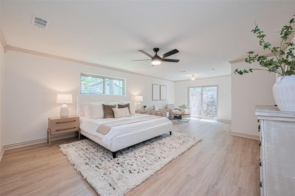 Bedroom, Interior, Wood Texture Flooring