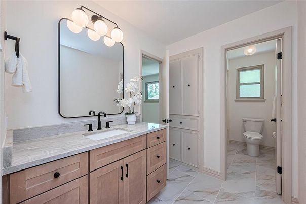 Bathroom, Dual Sink Vanities, Interior, Marble