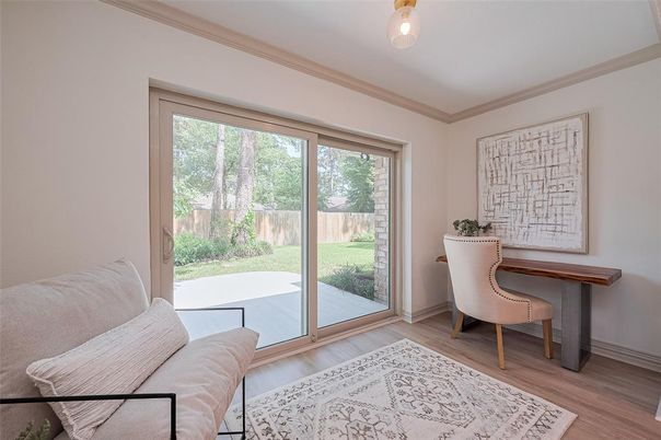Home Office, Interior, Wood Texture Flooring