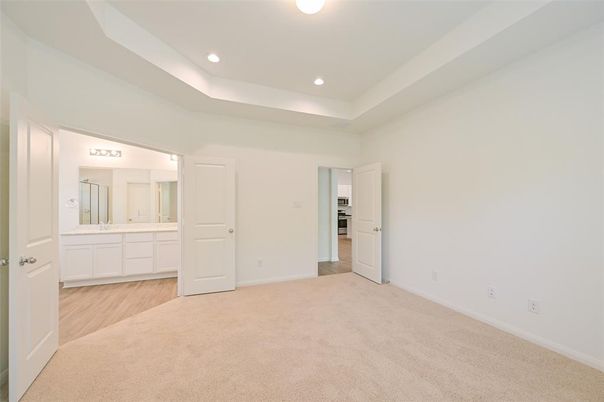 Bathroom, Empty room, Interior, Recessed Lighting, Wood Texture Flooring
