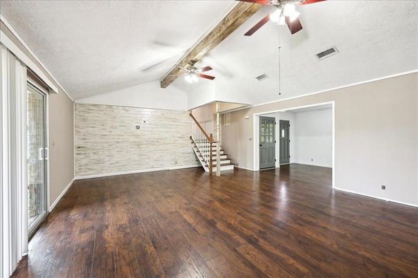 Empty room, Interior, Wood Texture Flooring