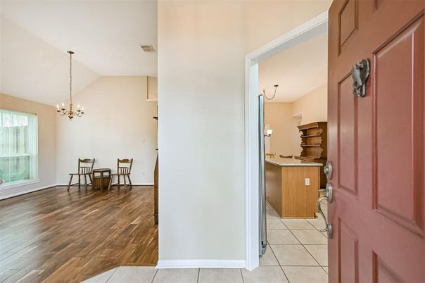 Chandelier, Dining room, Interior, Pendant Lights, Wood Texture Flooring