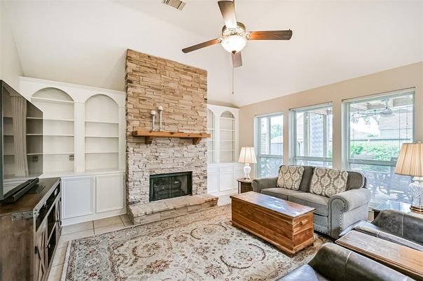 Fireplace, Interior, Living room, Stone Walls