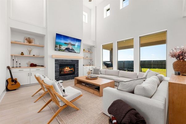 Fireplace, Interior, Living room, Wood Texture Flooring