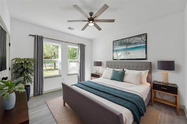 Bedroom, Interior, Wood Texture Flooring