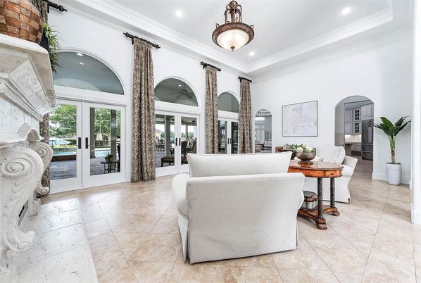 Interior, Living room, Recessed Lighting