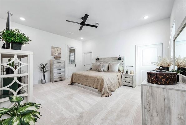 Bedroom, Interior, Recessed Lighting