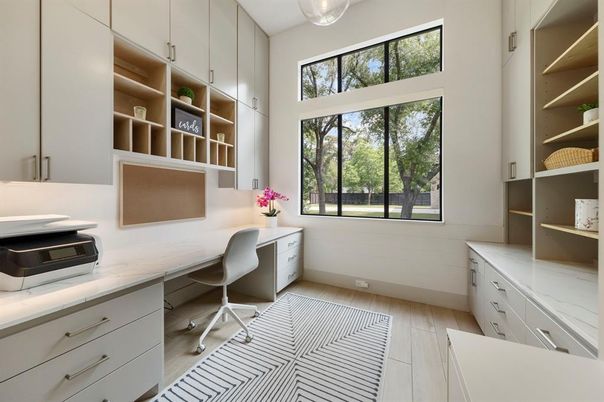 Home Office, Interior, Wood Texture Flooring