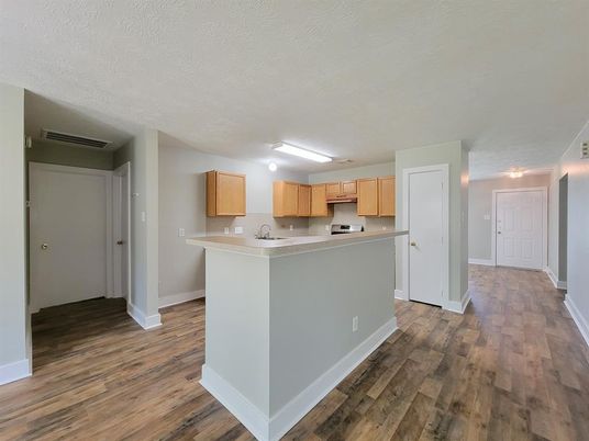 Interior, Kitchen, Wood Texture Flooring