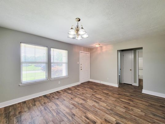 Chandelier, Empty room, Interior, Wood Texture Flooring
