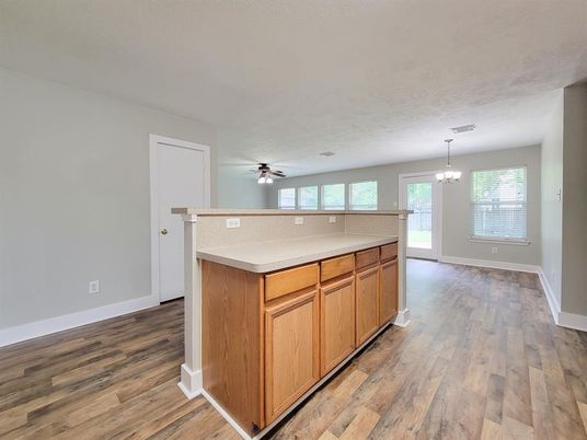 Chandelier, Empty room, Interior, Wood Texture Flooring