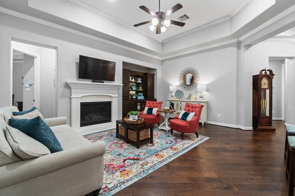 Fireplace, Interior, Living room, Wood Texture Flooring