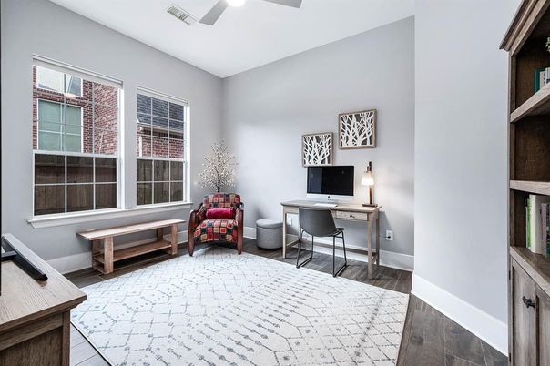 Home Office, Interior, Wood Texture Flooring