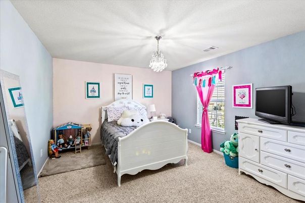 Bedroom, Chandelier, Interior