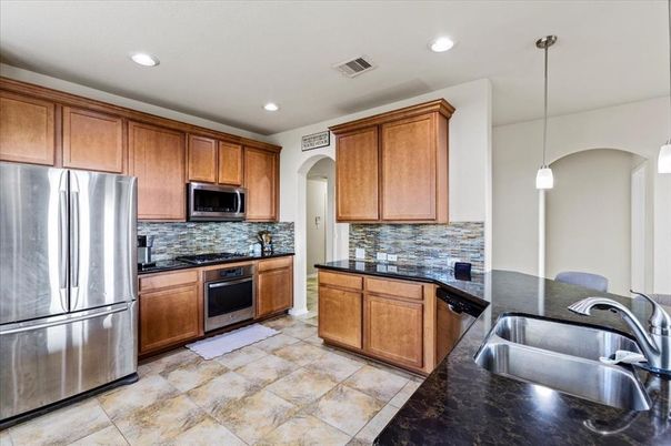 Interior, Kitchen, Pendant Lights, Recessed Lighting, Stainless Steel Appliances
