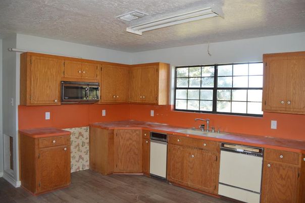 Interior, Kitchen, Wood Texture Flooring
