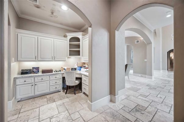 Home Office, Interior, Recessed Lighting