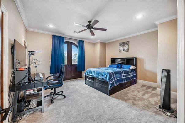 Bedroom, Home Office, Interior, Recessed Lighting
