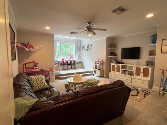 Interior, Living room, Recessed Lighting