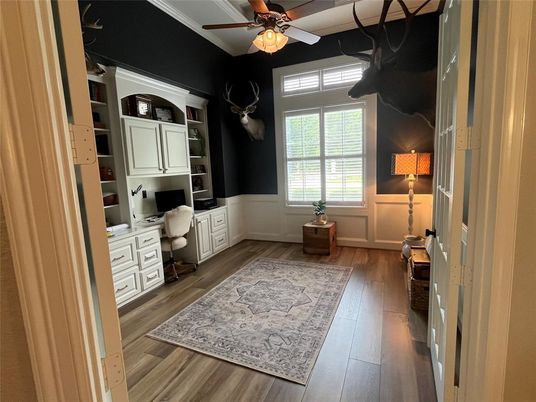 Home Office, Interior, Wood Texture Flooring