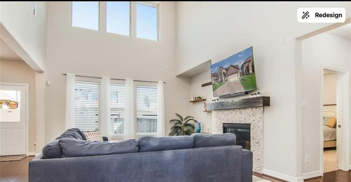 Fireplace, Interior, Living room, Wood Texture Flooring
