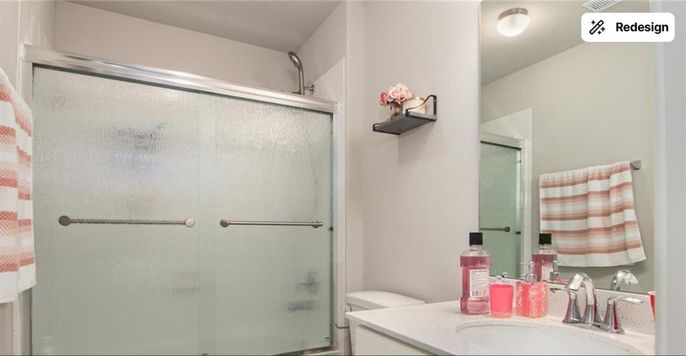 Bathroom, Glass Shower, Interior