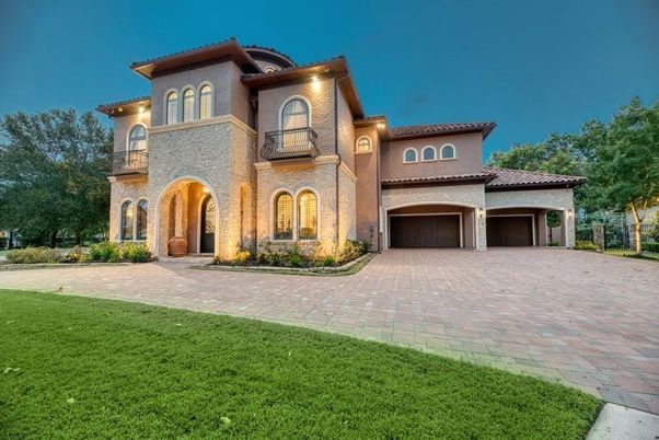 Attached, Backyard, Exterior, Facade, Mediterranean